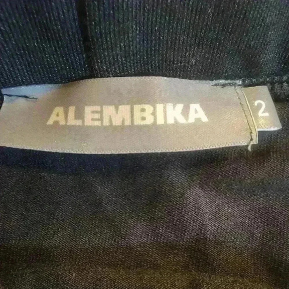 Alembika Mixed Media Colorblock Maxi Skirt Black Lagenlook Size 2 / 8 - Picture 11 of 11